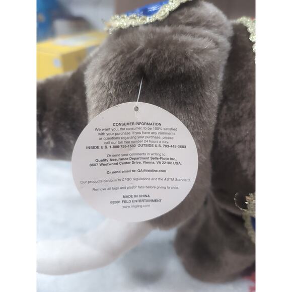 Barnum Bailey Elephant Plush Toy, 137th Edition Circus Collectible, Ringling Bro - Picture 8 of 8